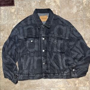 Calvin Klein Charcoal Graphic Denim Jacket